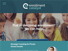 Tablet Screenshot of enrollmentcatalyst.com